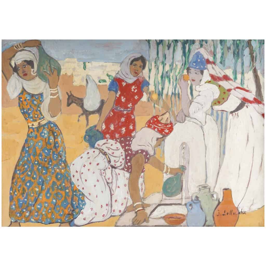 Jules Lellouche (1903-1963) Jeunes Femmes à La Fontaine 7