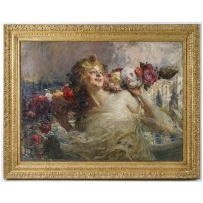 Antoine Calbet (1860-1942). Les fleurs.