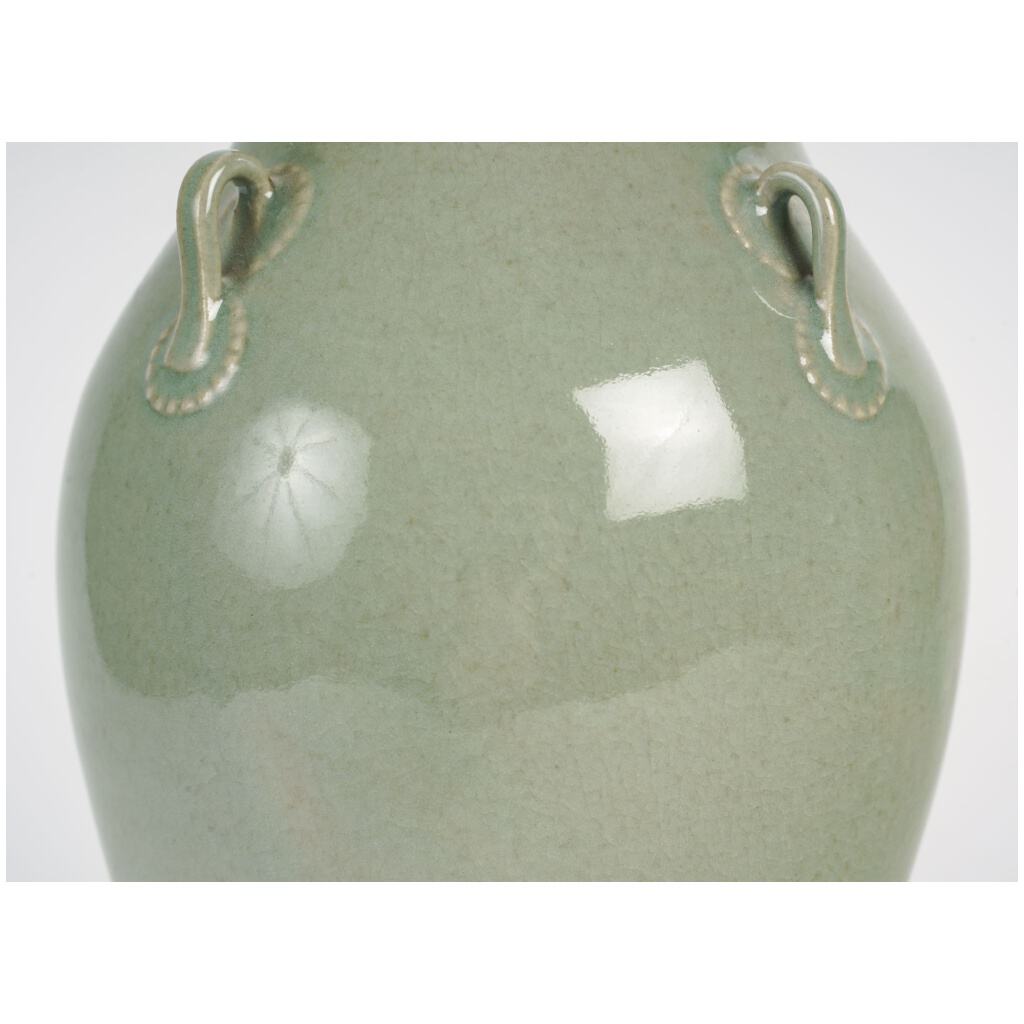 Korean baluster-shaped cetadon vase 7