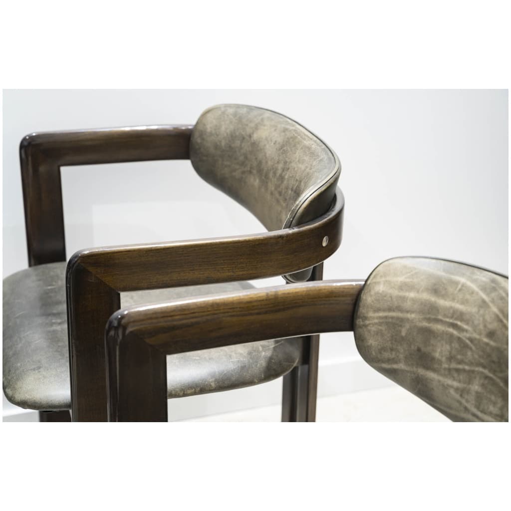 Suite Of 4 Pamplona Armchair Chairs By Savini – Edition Pozzi 7