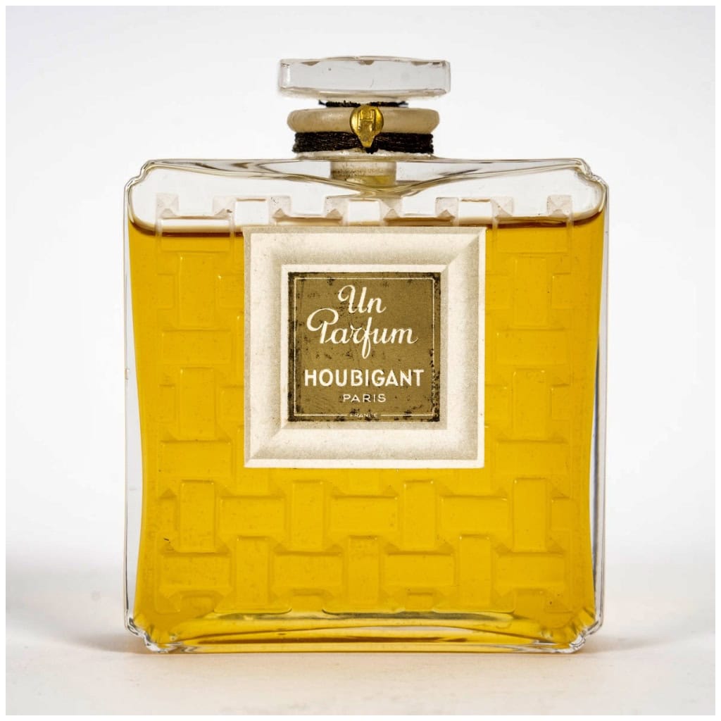 1919 René Lalique – Sealed White Glass Perfume Bottle With Box for Houbigant 7