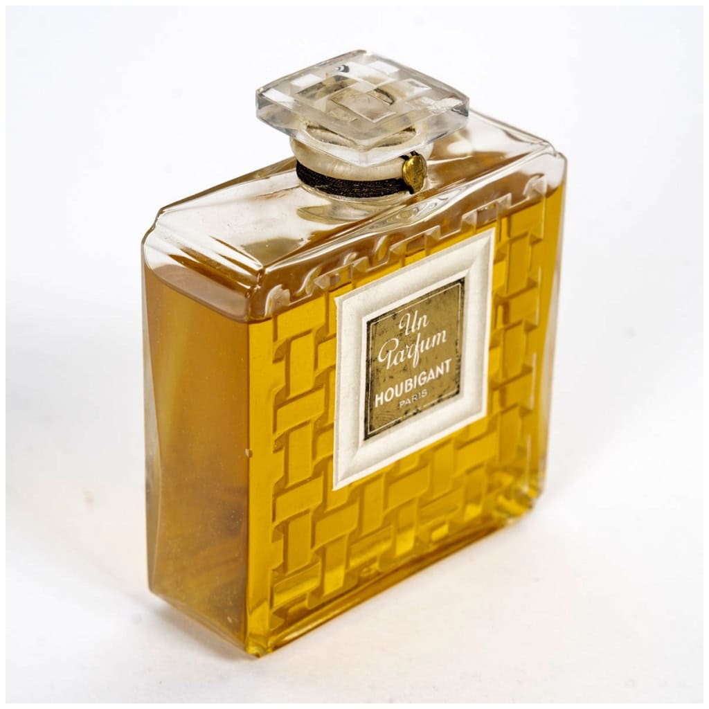 1919 René Lalique – Sealed White Glass Perfume Bottle With Box for Houbigant 8