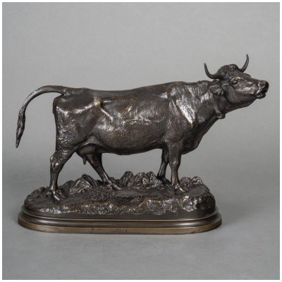 Sculpture – Cow, Isidore Bonheur (1827-1901) – Bronze