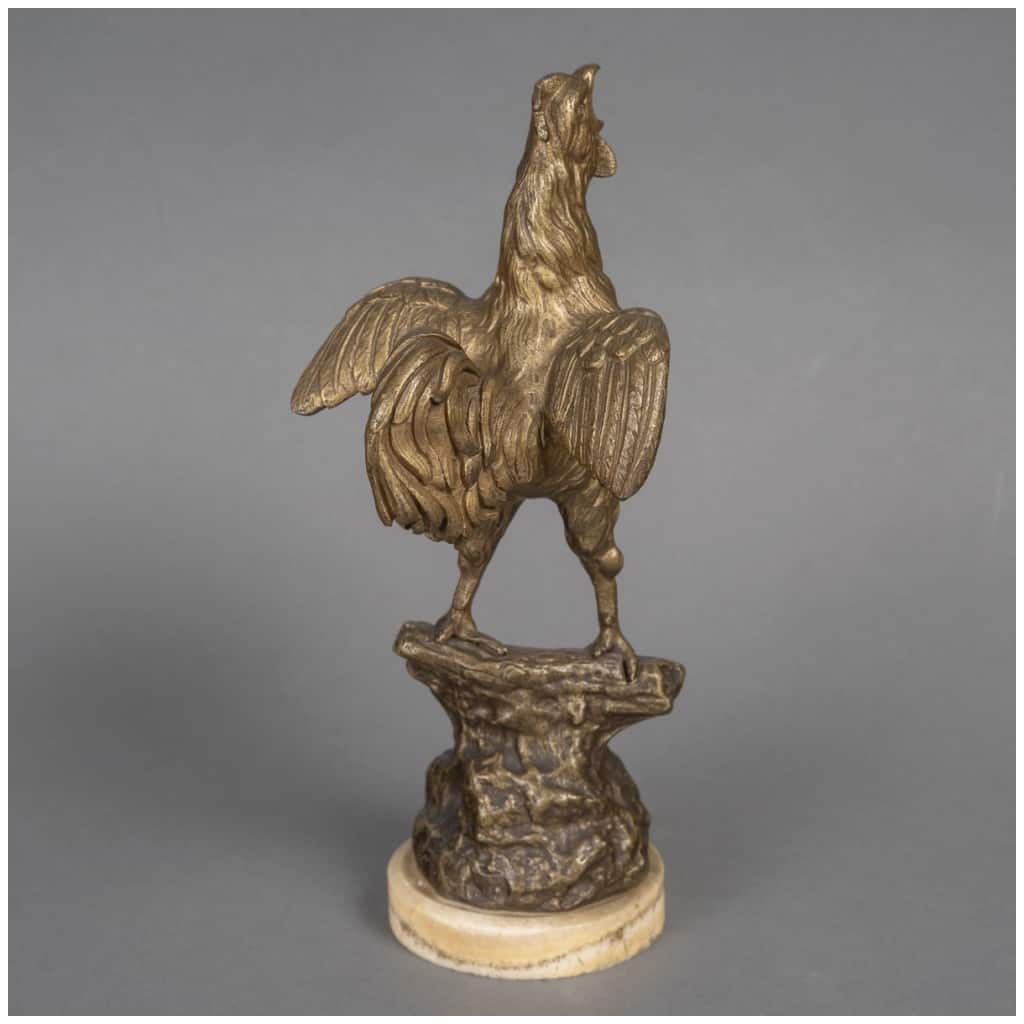 Sculpture – Le Coq , Oscar Ruffoni (1874-1946) – Bronze 6