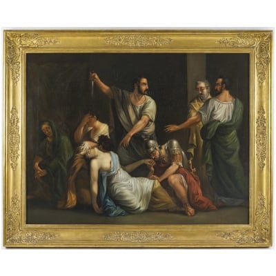 Peinture Italienne « le Sacrifice De Polyxène » 3