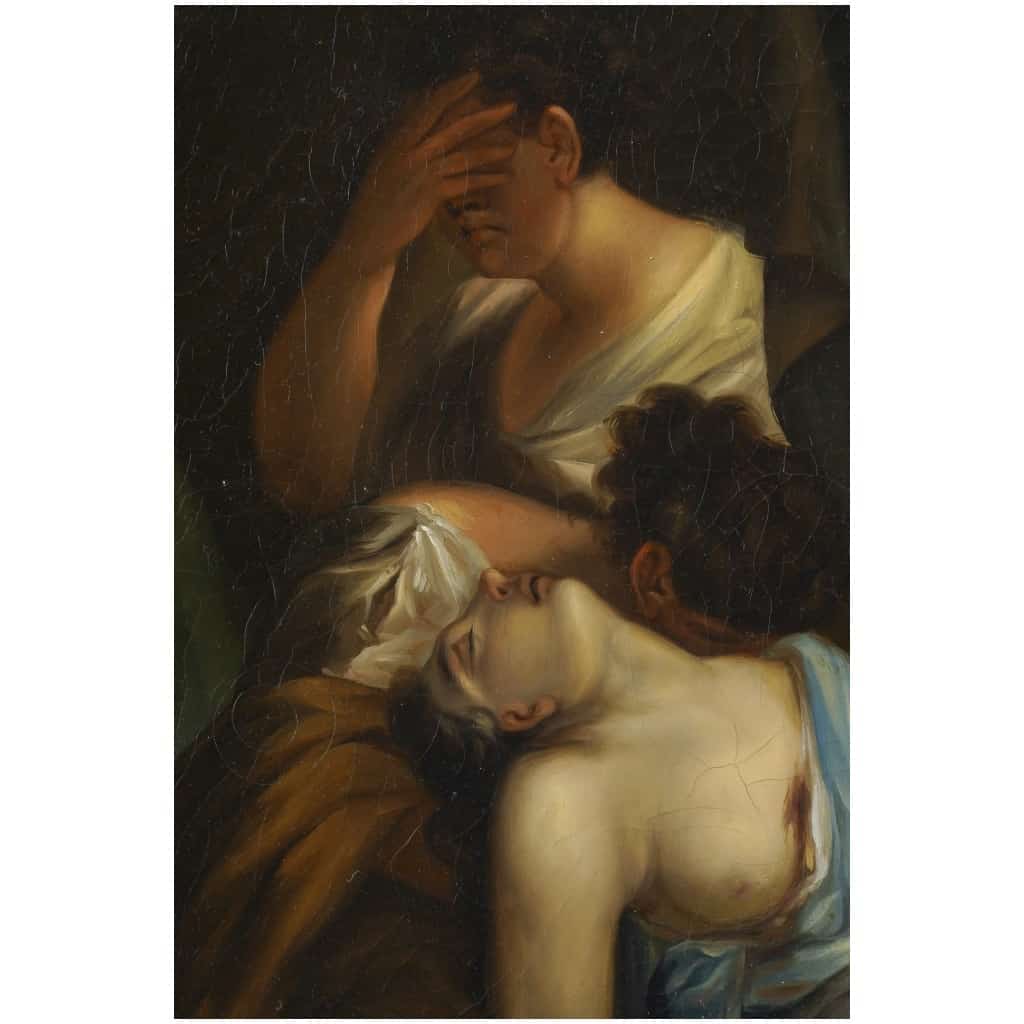 Peinture Italienne « le Sacrifice De Polyxène » 11