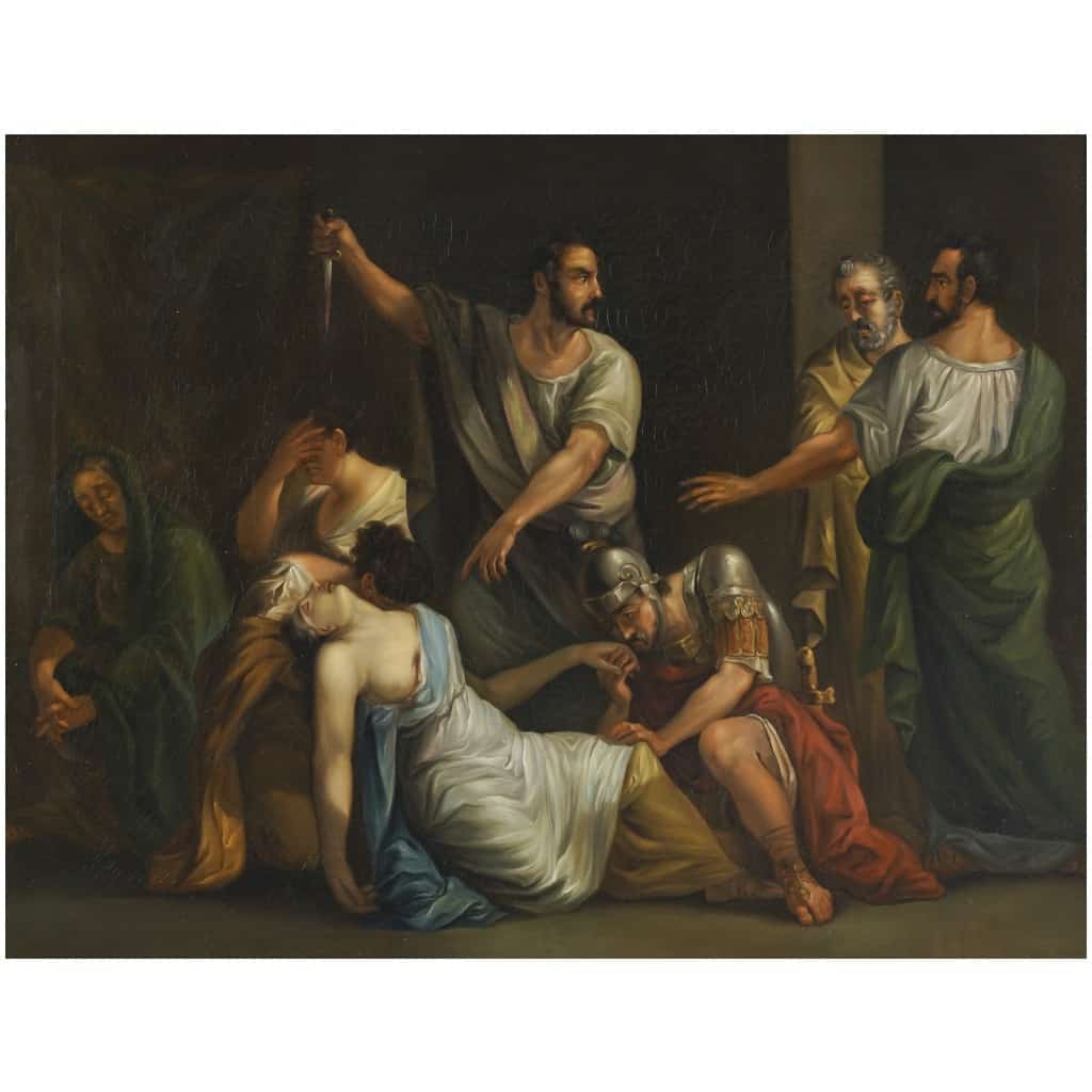 Peinture Italienne « le Sacrifice De Polyxène » 4
