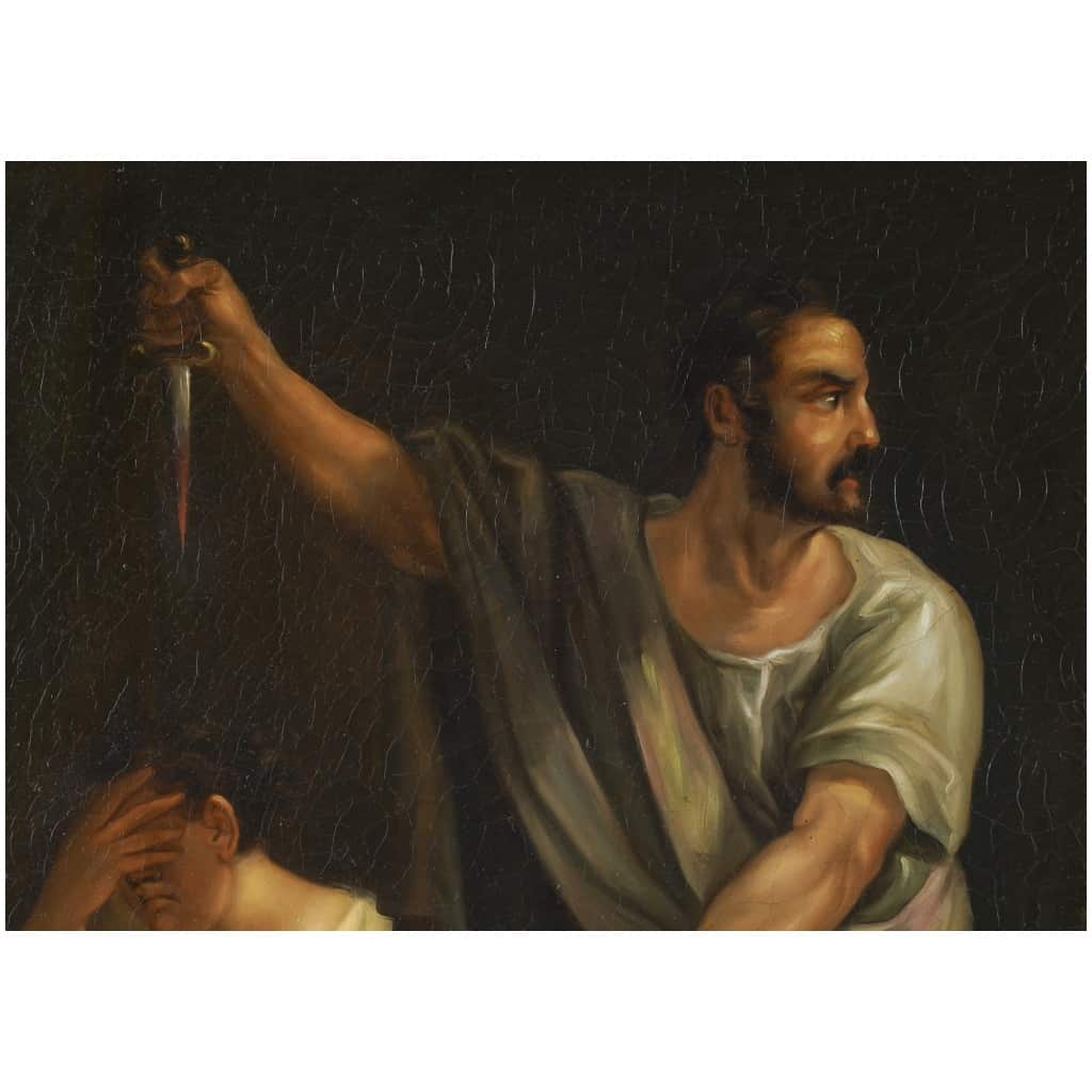 Peinture Italienne « le Sacrifice De Polyxène » 5