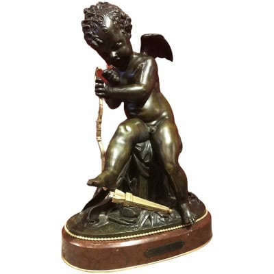 LEMIRE Charles Gabriel Sauvage Dit Bronze Early 19th Century Child With Arch 3