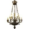 Important lustre Empire 18 lumières en bronze ciselé et doré. Travail du début 19ème siècle d’époque Empire 14