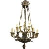 Important lustre Empire 18 lumières en bronze ciselé et doré. Travail du début 19ème siècle d’époque Empire 15