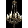 Important lustre Empire 18 lumières en bronze ciselé et doré. Travail du début 19ème siècle d’époque Empire 16