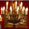Important lustre Empire 18 lumières en bronze ciselé et doré. Travail du début 19ème siècle d’époque Empire 21