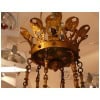 Important lustre Empire 18 lumières en bronze ciselé et doré. Travail du début 19ème siècle d’époque Empire 19
