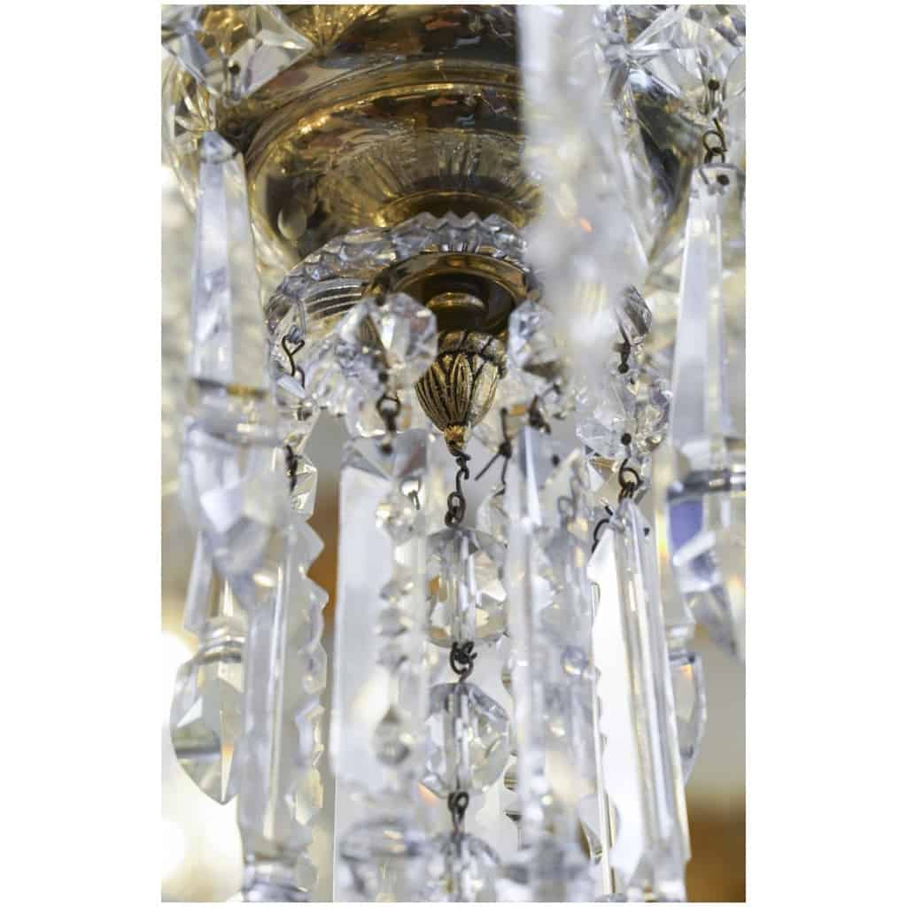 Lustre en bronze et cristal à 12 bras de Lumière 11