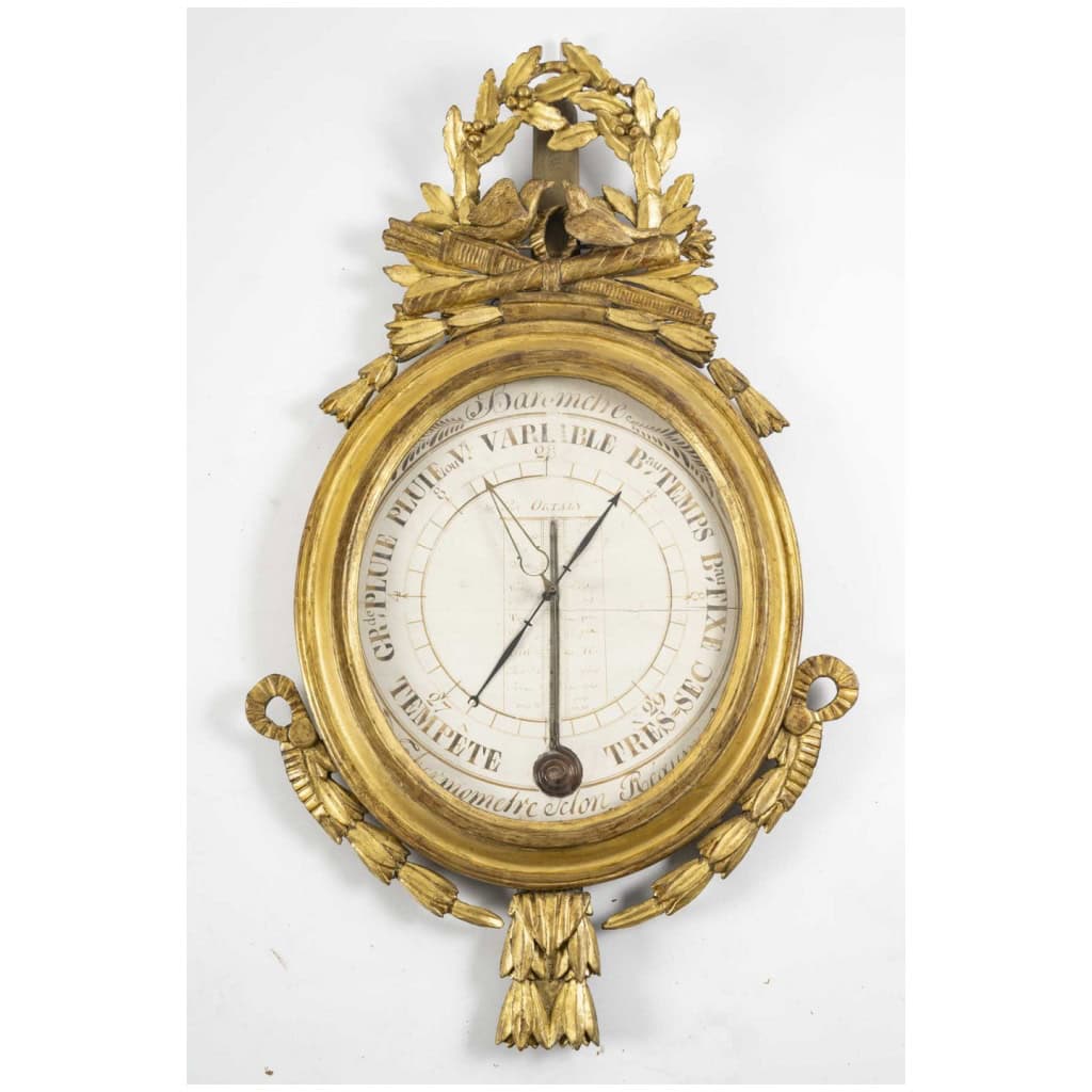 Louis period barometer - thermometer XVI (1774 – 1793). 3