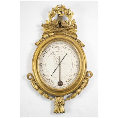 Baromètre – thermomètre d’époque Louis XVI (1774 – 1793).