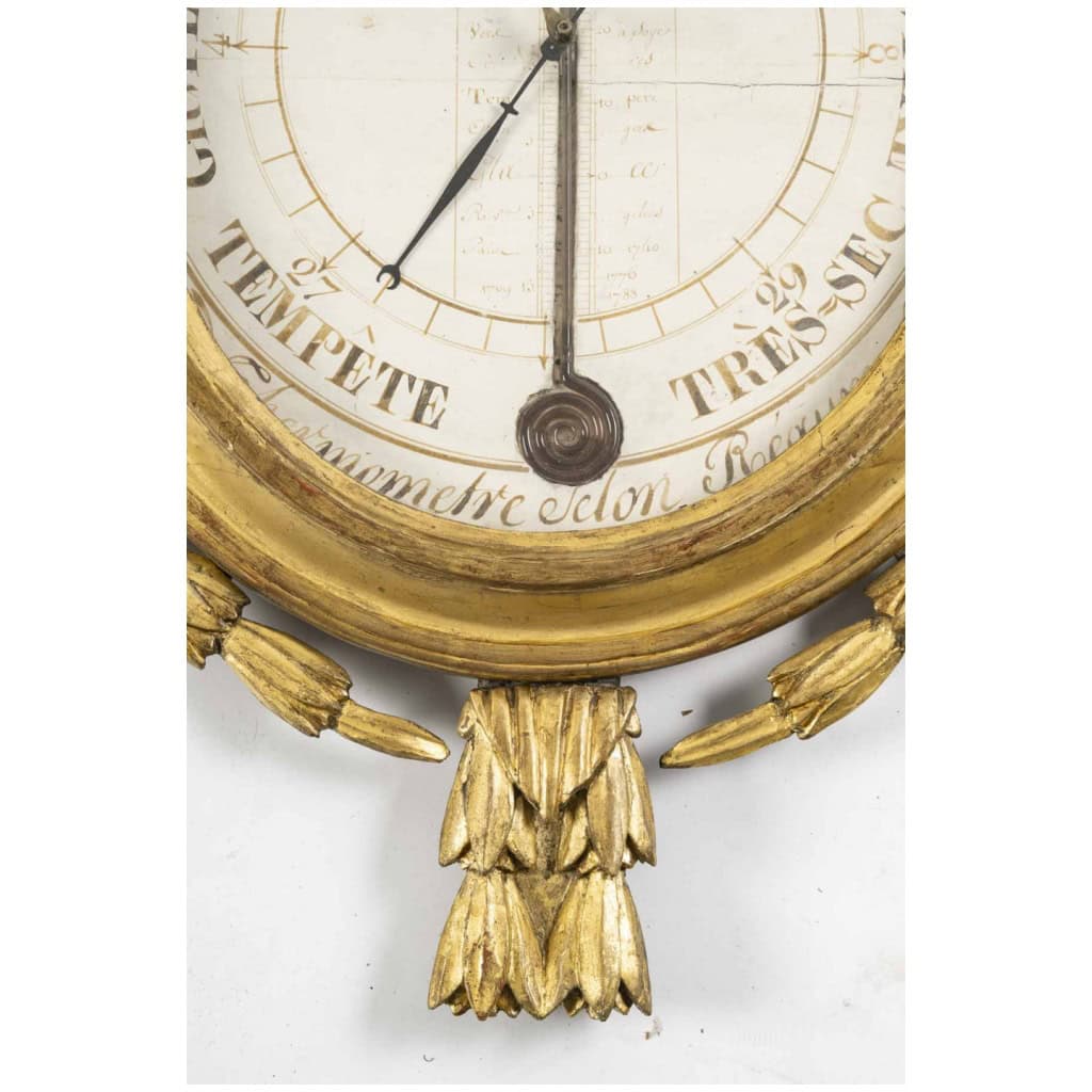 Baromètre – thermomètre d’époque Louis XVI (1774 – 1793). 5
