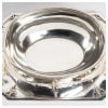 CARDEILHAC – SAUCIÈRE SUR SON PLATEAU EN ARGENT MASCARONS XXème 26
