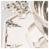CARDEILHAC – SAUCIÈRE SUR SON PLATEAU EN ARGENT MASCARONS XXème 24