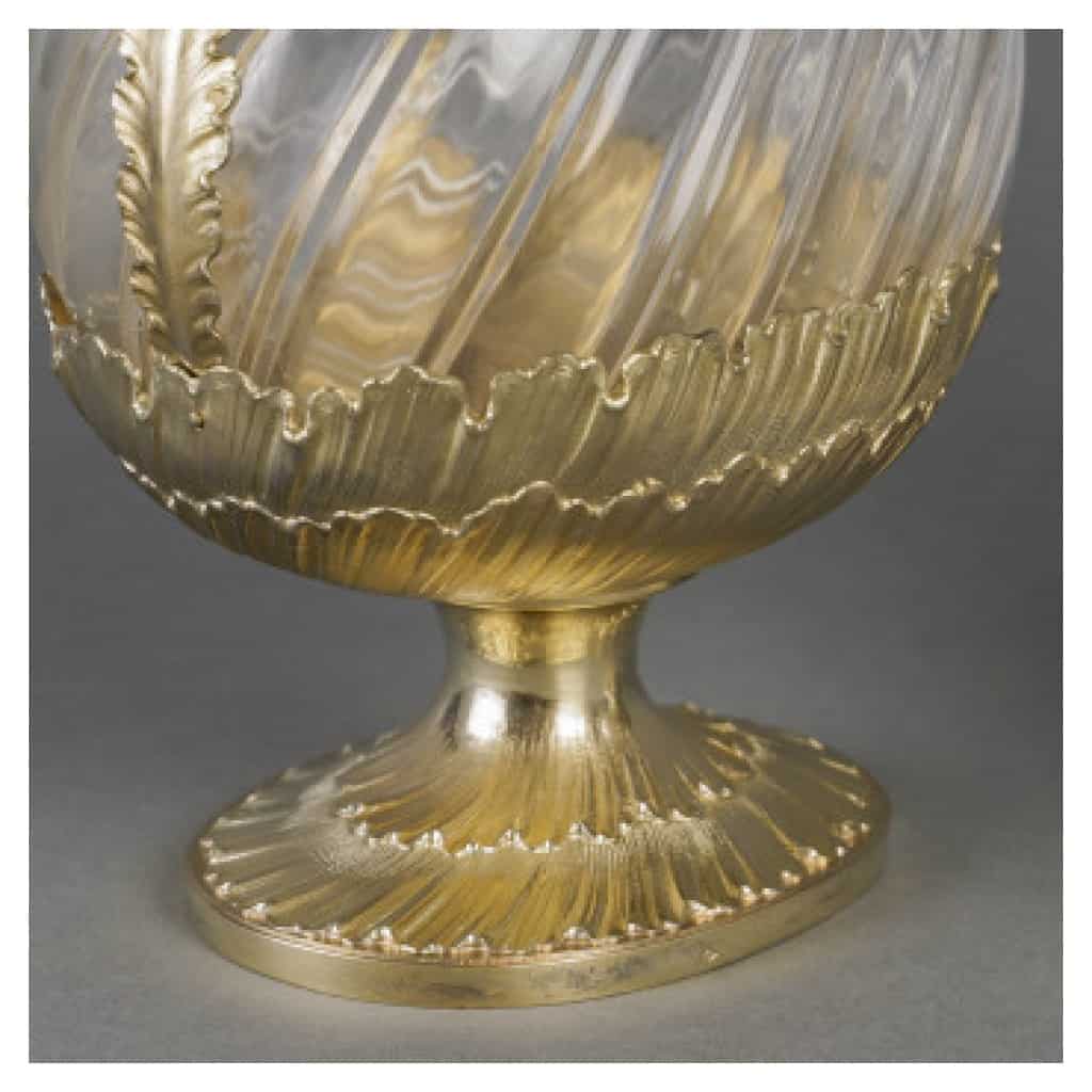 GUSTAVE ODIOT – PAIR OF CRYSTAL AND VERMEIL EWERS CIRCA 1870/1880 20