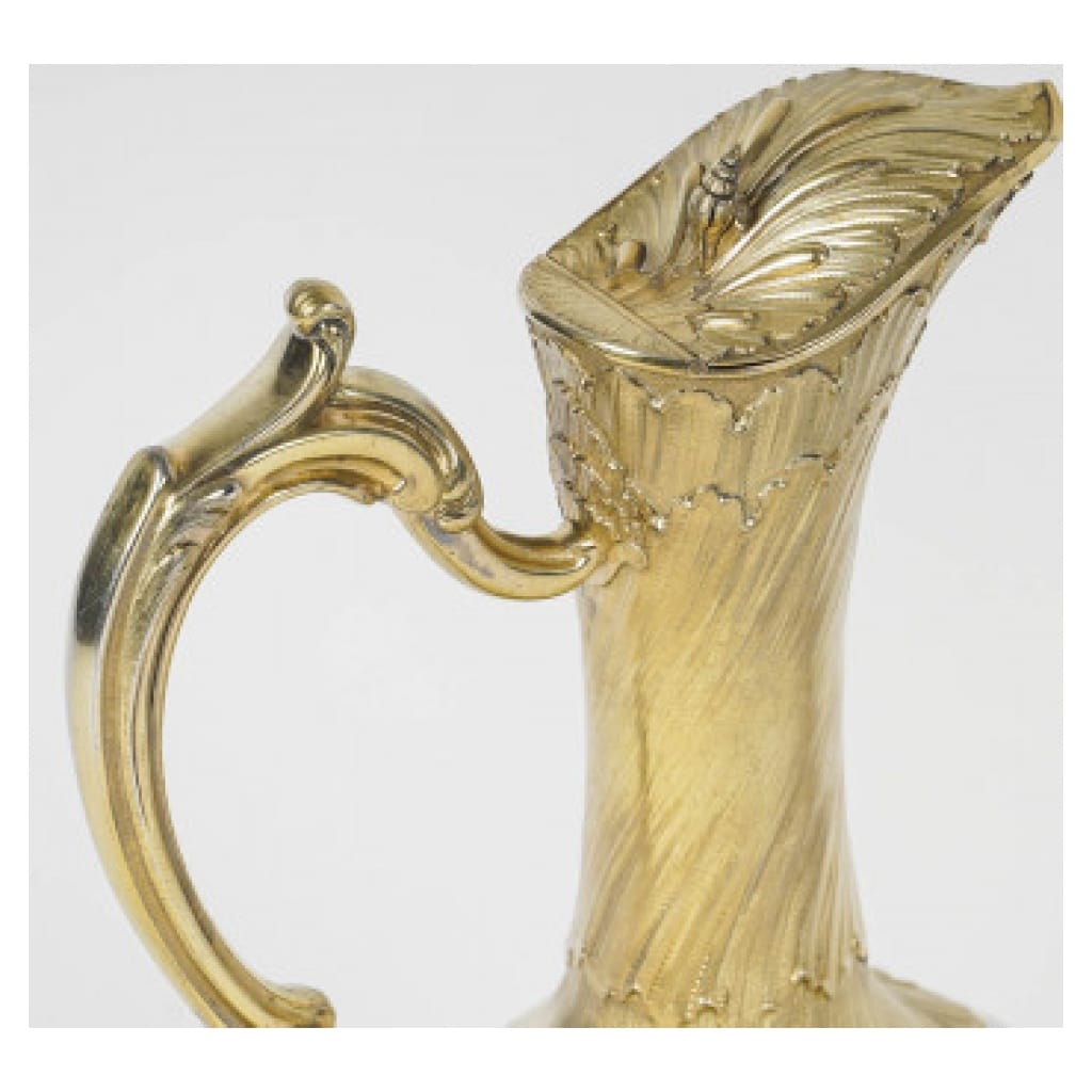 GUSTAVE ODIOT – PAIR OF CRYSTAL AND VERMEIL EWERS CIRCA 1870/1880 5