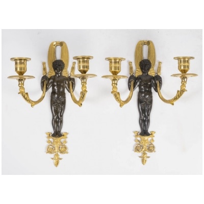 Pair of 1st Empire period sconces (1804 – 1815).