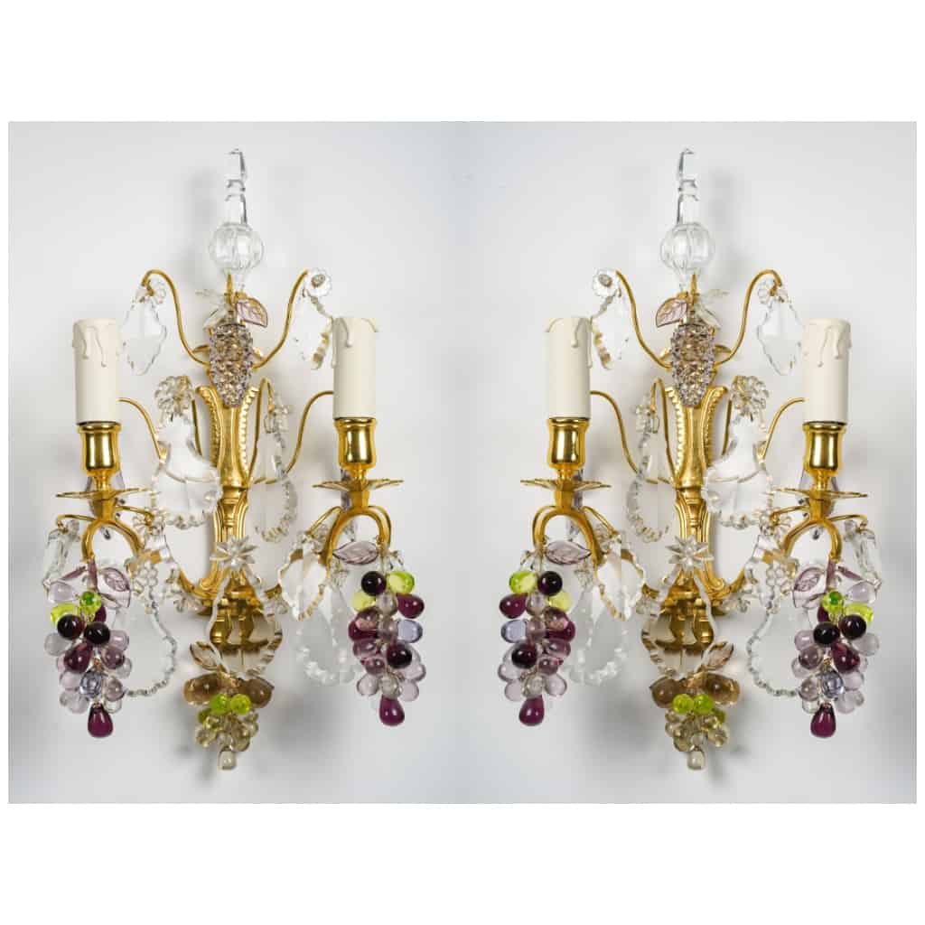 Paire d’appliques d’époque Napoléon III (1848 – 1870). 3