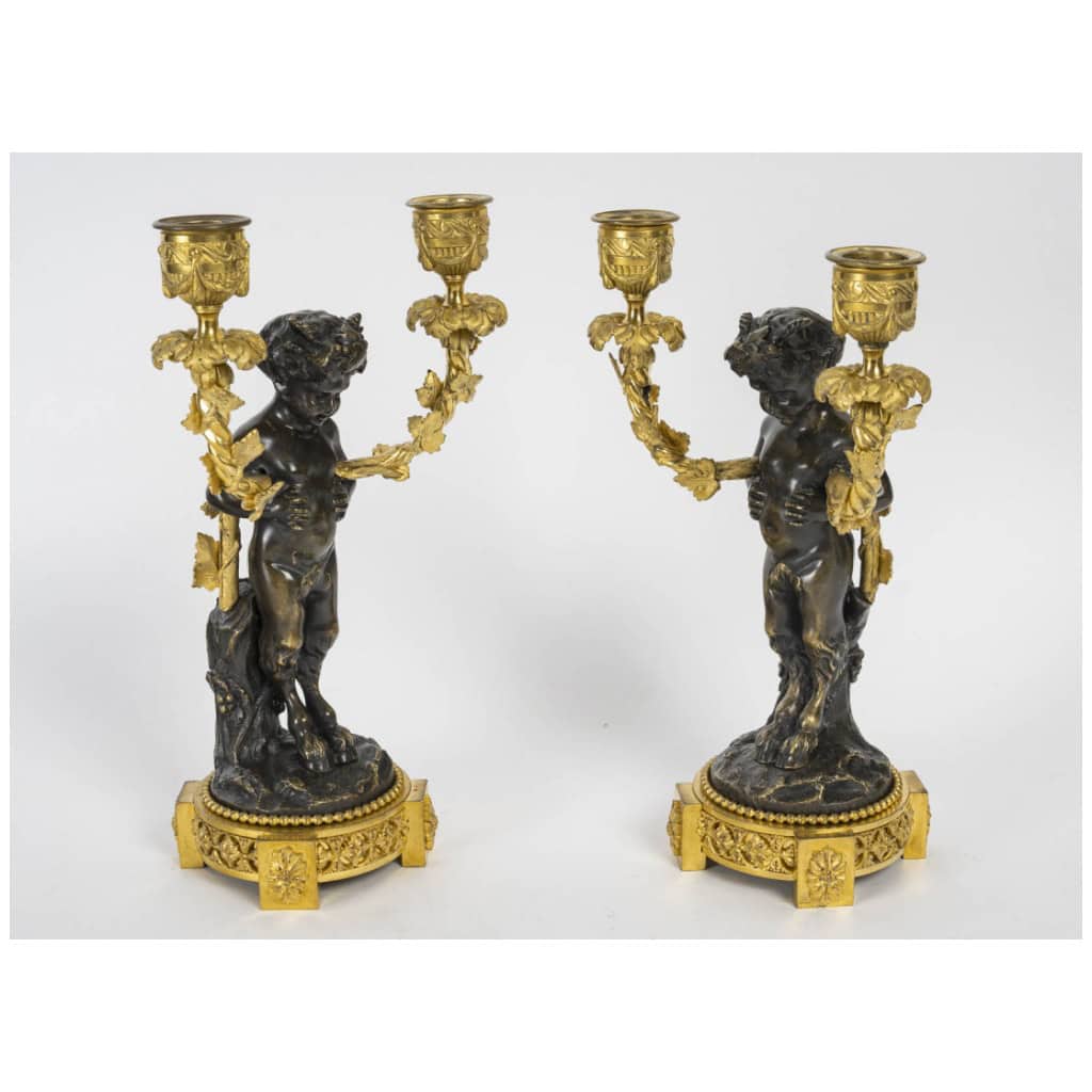 Pair of candlesticks from the Napoleon III period (1848 – 1870). 7