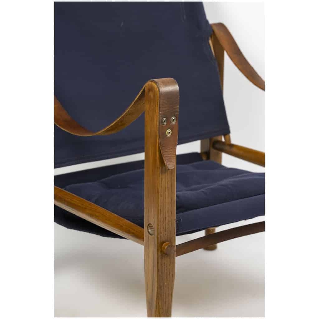 Pair of safari armchairs attributed to Kaare KLINT 6