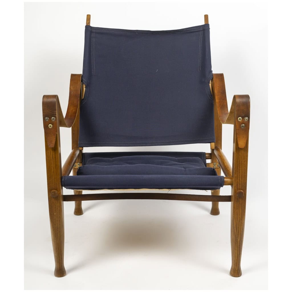 Pair of safari armchairs attributed to Kaare KLINT 7
