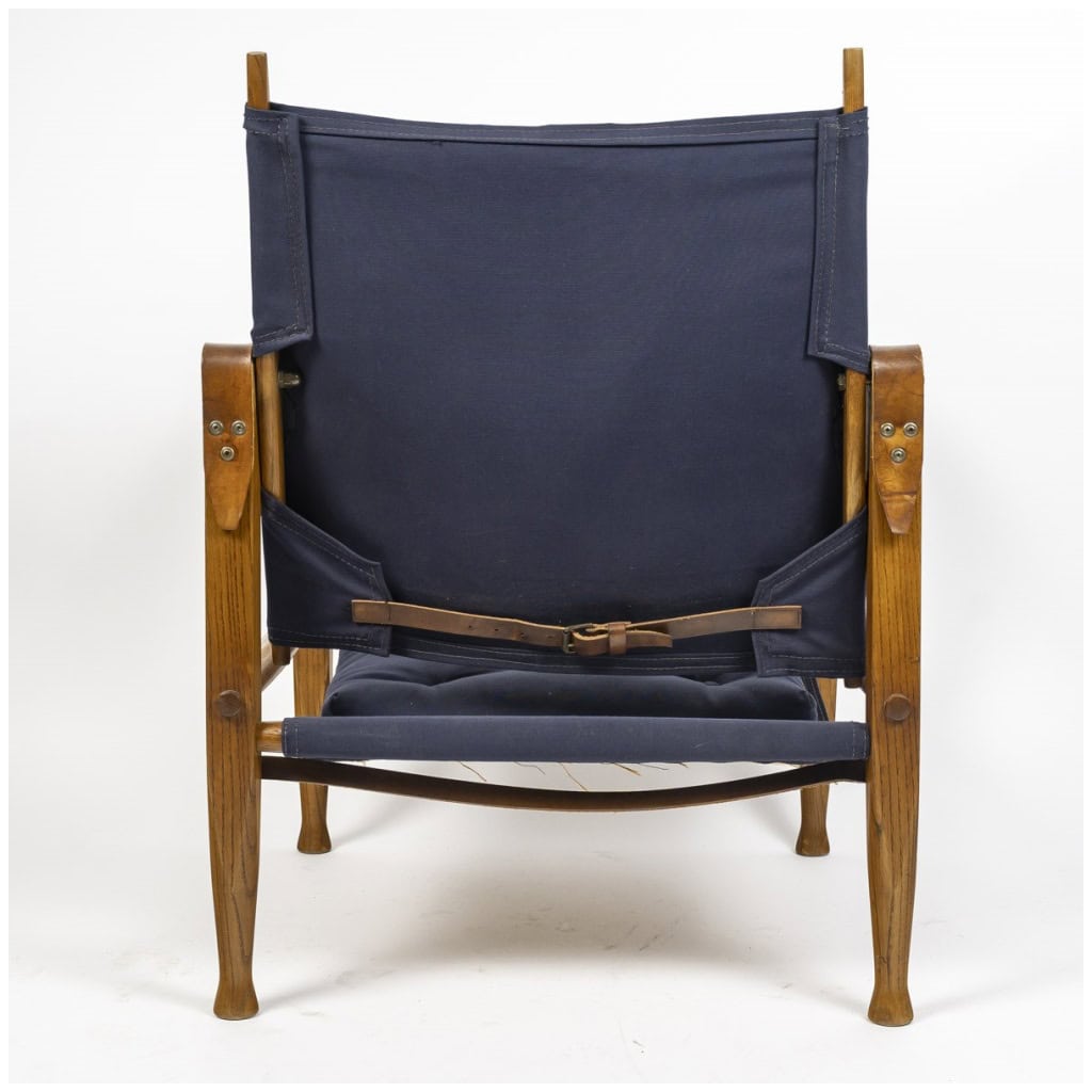 Pair of safari armchairs attributed to Kaare KLINT 8