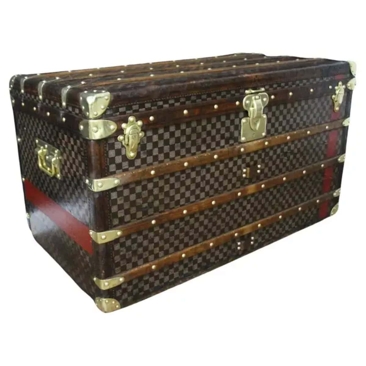 Malle Louis Vuitton courrier a damiers 100 cm 3