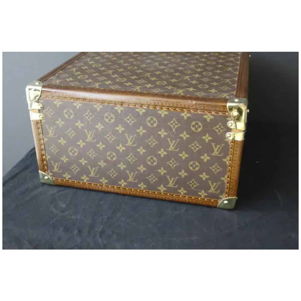 Malle à chapeau Louis Vuitton carrée, boite a chapeaux Vuitton carrée 40 12