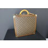 Malle à chapeau Louis Vuitton carrée, boite a chapeaux Vuitton carrée 40 33