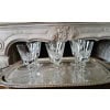 6 grands verres à eau saint Louis modèle Jersey tous signés 8