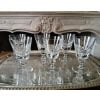 6 grands verres à eau saint Louis modèle Jersey tous signés 7