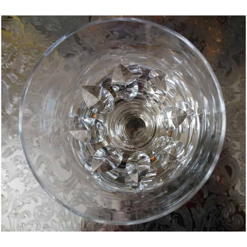 6 grands verres à eau saint Louis modèle Jersey tous signés 6