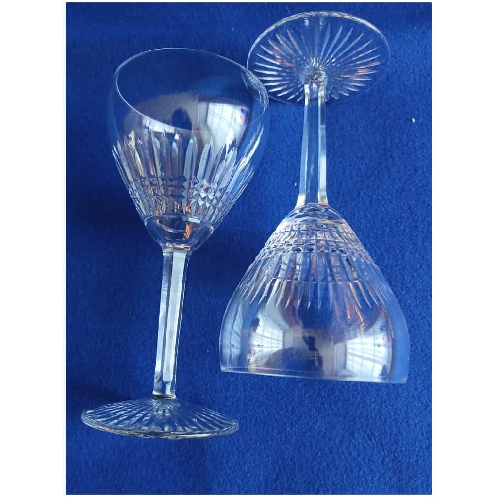 12 VERRES À VIN BLANC CRISTAL SAINT LOUIS MODÈLE COLI 4