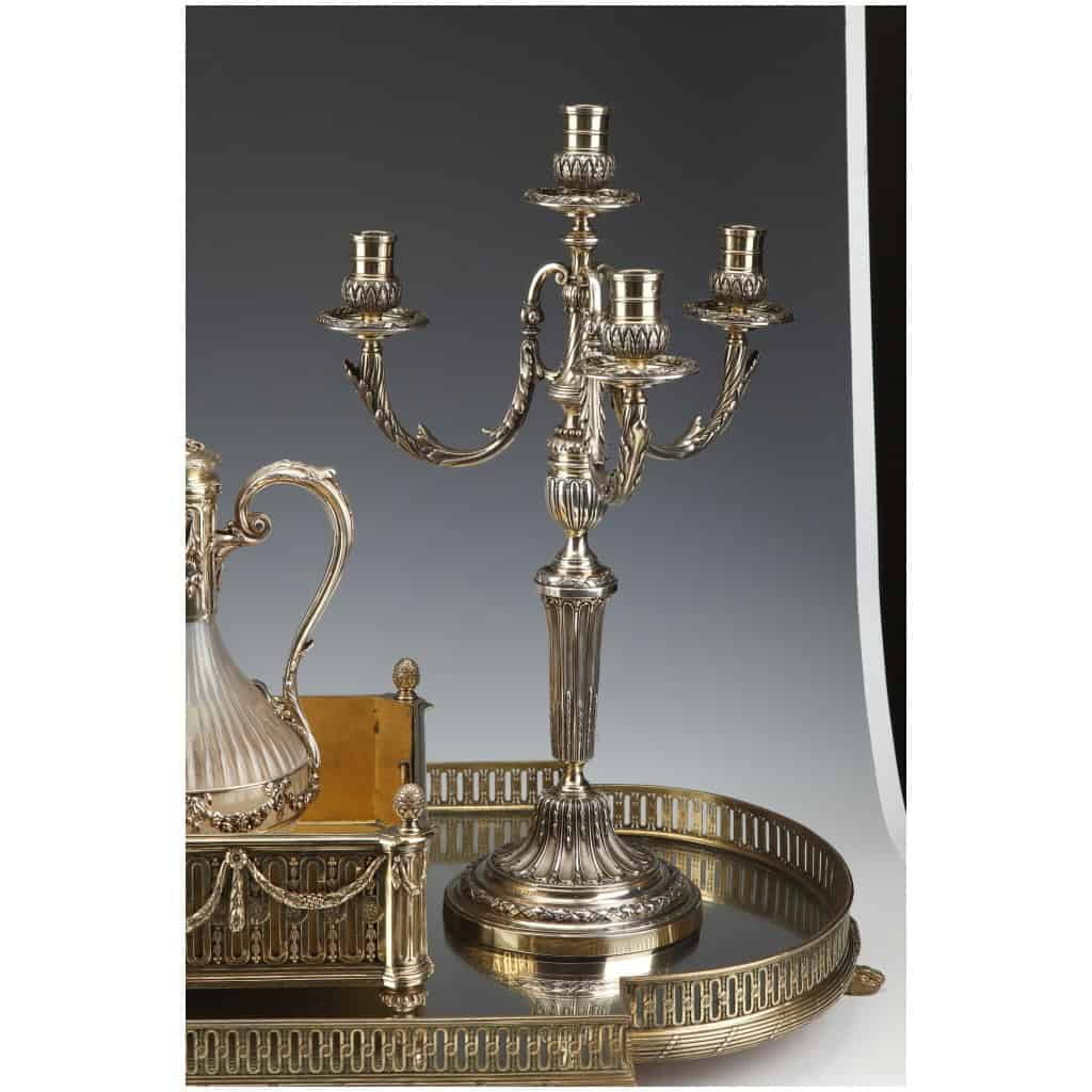 ORFÈVRE BOIN TABURET –GARNITURE DE TABLE EN ARGENT MASSIF VERMEILLE XIXÈ VERS 1860 24