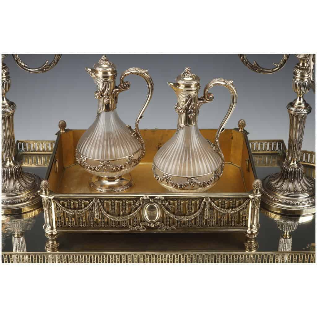 ORFÈVRE BOIN TABURET –GARNITURE DE TABLE EN ARGENT MASSIF VERMEILLE XIXÈ VERS 1860 25