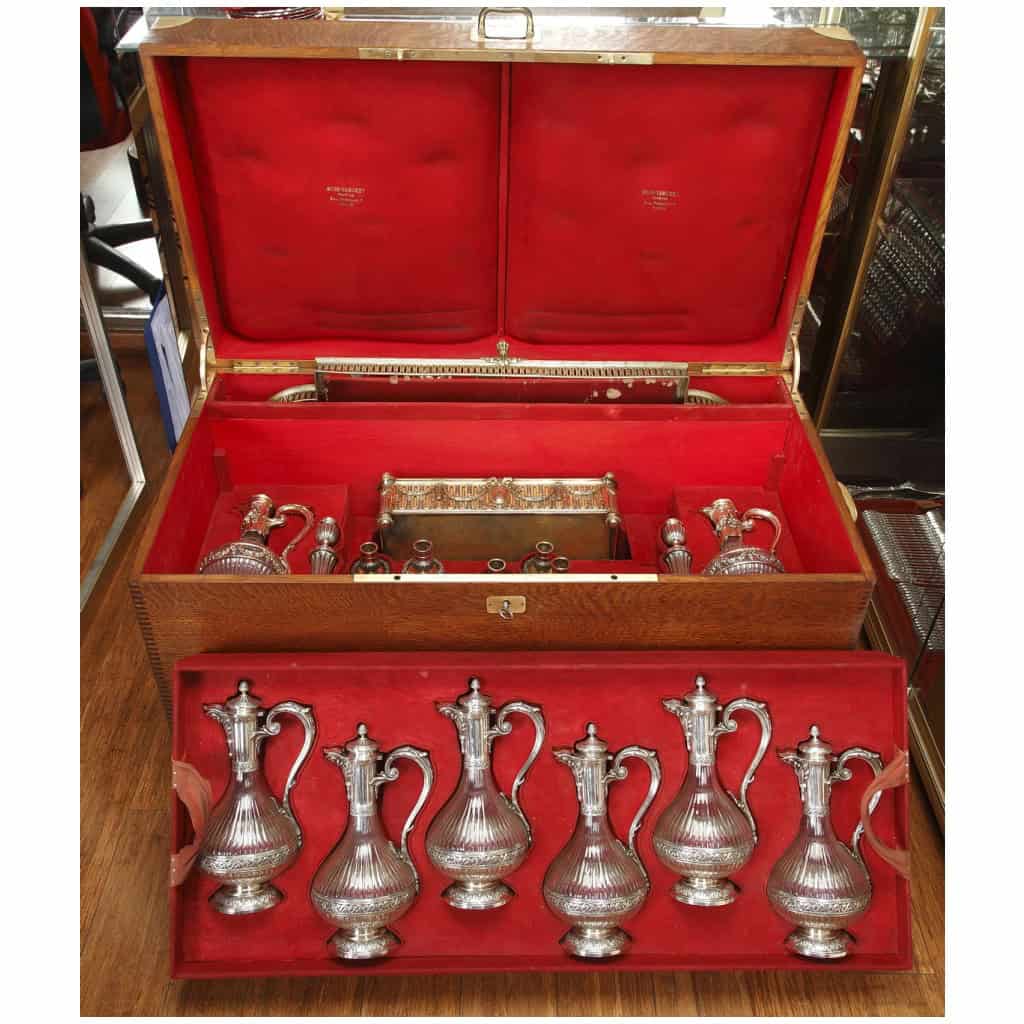 ORFÈVRE BOIN TABURET –GARNITURE DE TABLE EN ARGENT MASSIF VERMEILLE XIXÈ VERS 1860 11