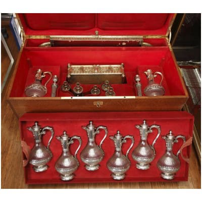 ORFÈVRE BOIN TABURET –GARNITURE DE TABLE EN ARGENT MASSIF VERMEILLE XIXÈ VERS 1860 3