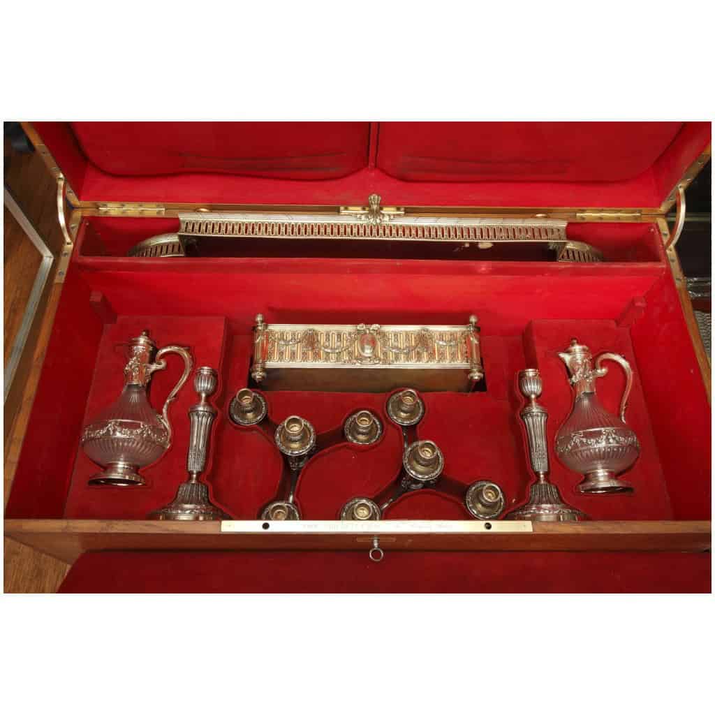 ORFÈVRE BOIN TABURET –GARNITURE DE TABLE EN ARGENT MASSIF VERMEILLE XIXÈ VERS 1860 12