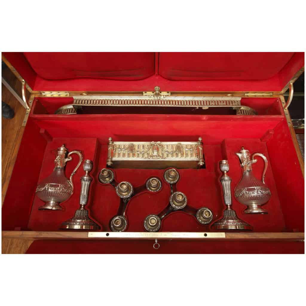 ORFÈVRE BOIN TABURET –GARNITURE DE TABLE EN ARGENT MASSIF VERMEILLE XIXÈ VERS 1860 4