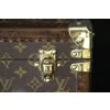 Malle à chapeau Louis Vuitton carrée, boite a chapeaux Vuitton carrée 40 27