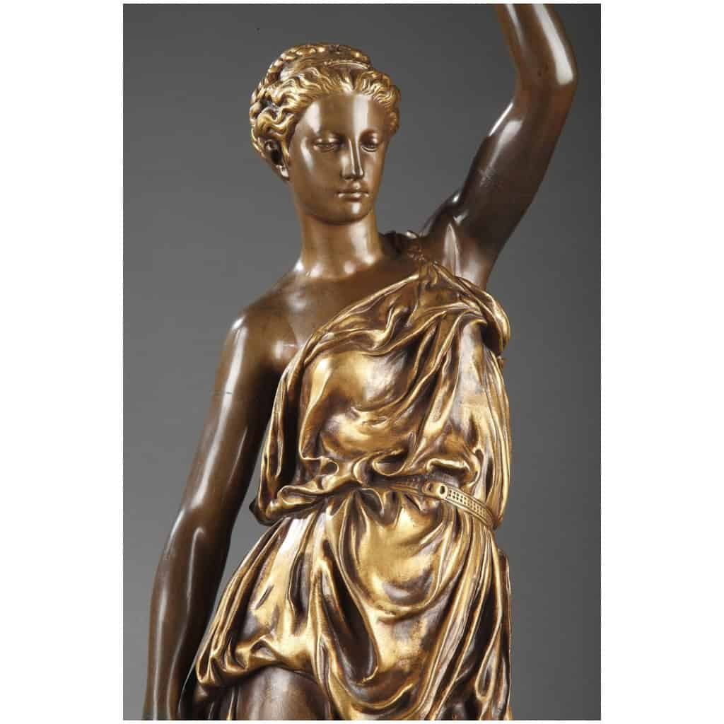 BARBEDIENNE – PAIRE DE TORCHÈRES EN BRONZE PAR DUBOIS & FALGUIERE 13