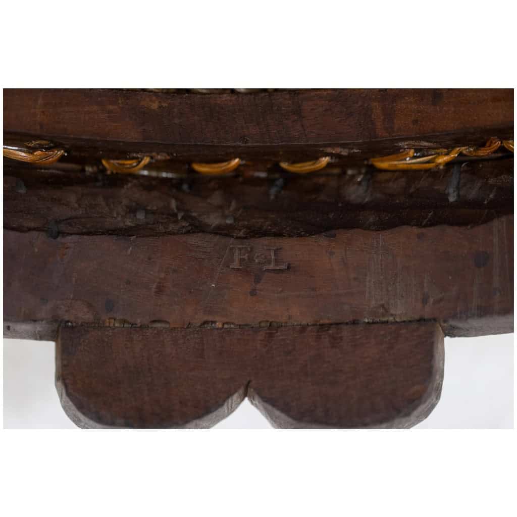 Paire de fauteuils « cabriolet » en noyer et cannage. Époque Louis XV. LS5209325 16
