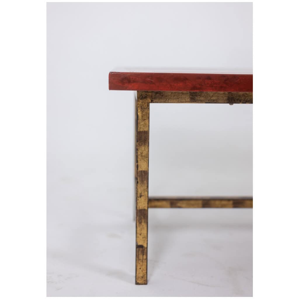 Coffee table in lacquer and gilded iron. 1950s. LS5874250H 9