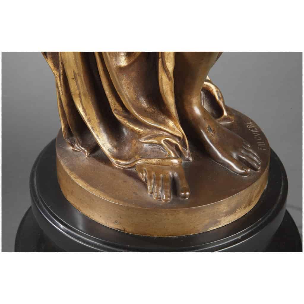 BARBEDIENNE – PAIRE DE TORCHÈRES EN BRONZE PAR DUBOIS & FALGUIERE 19